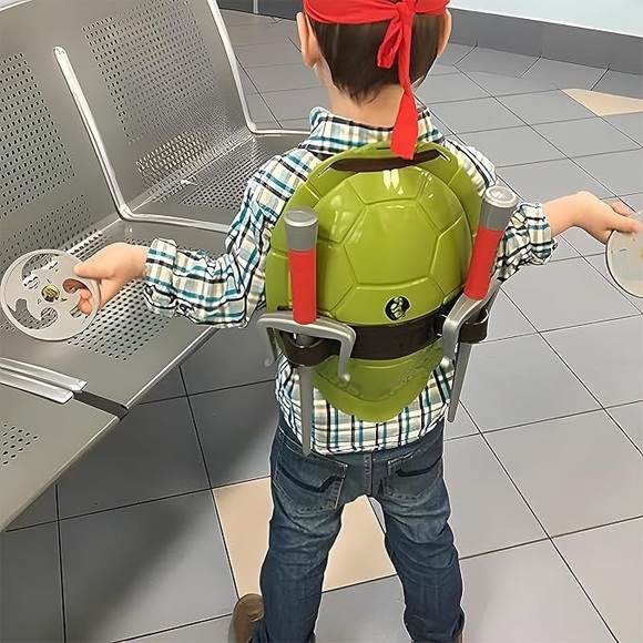 New Turtle Shell Halloween Costume Set for Kids Green - Picture 5 of 5